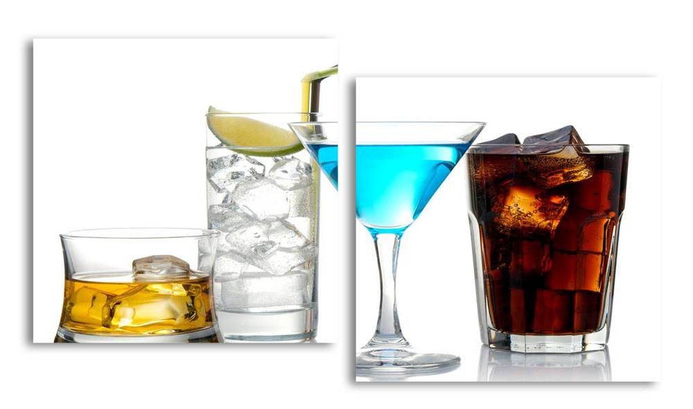 

Модульная картина LaPrint Коктейли 100х54 см