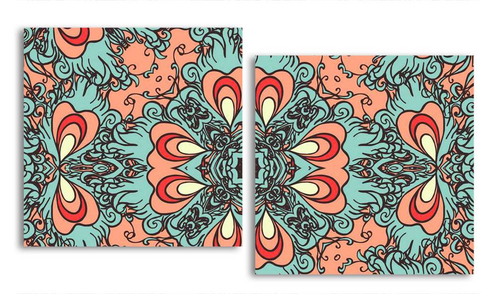 

Модульная картина LaPrint Цветы 130х70 см