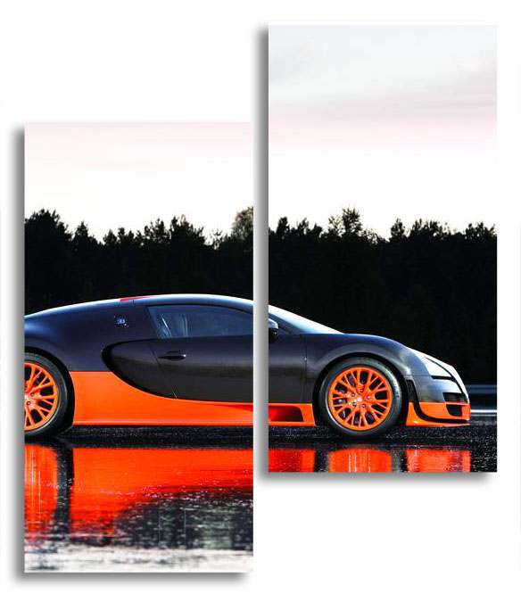 

Модульная картина LaPrint Bugatti 150х174 см