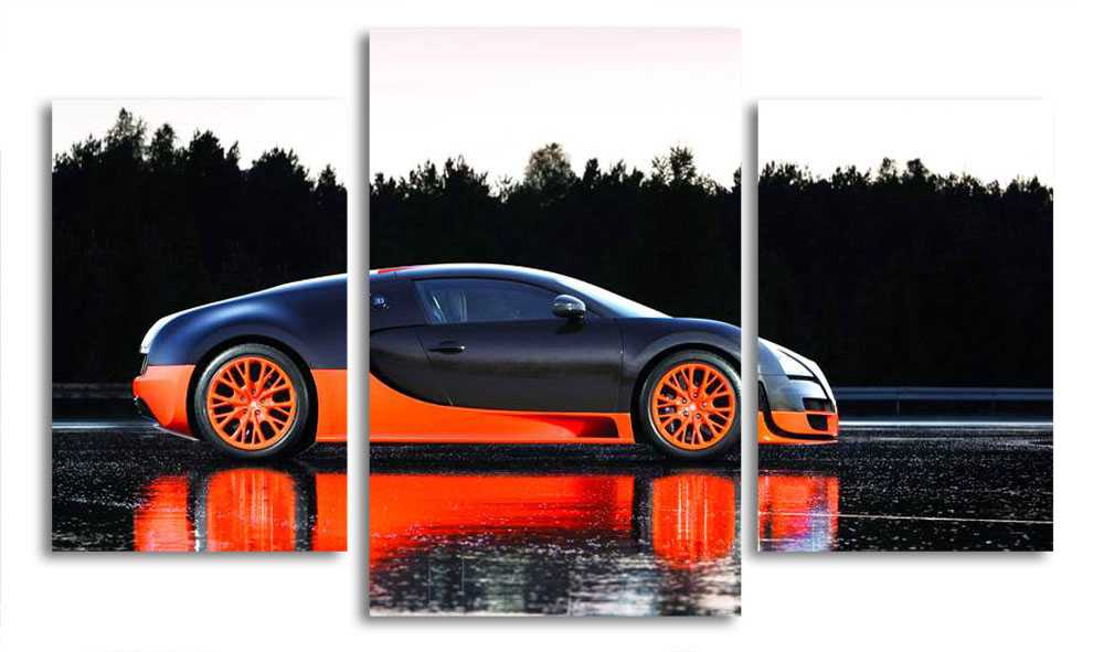 

Модульная картина LaPrint Bugatti 130x76 см