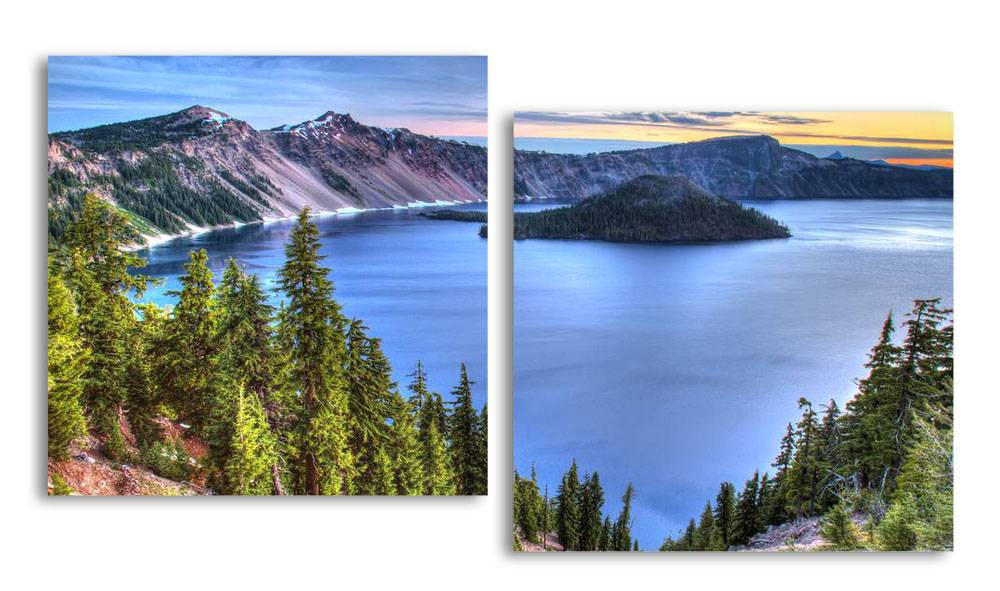 

Модульная картина LaPrint Горное озеро 130х70 см