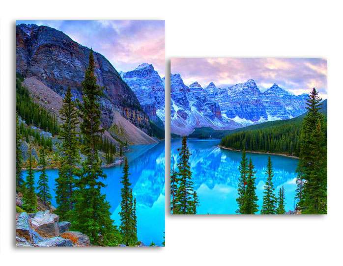

Модульная картина LaPrint Горное озеро 130х94 см