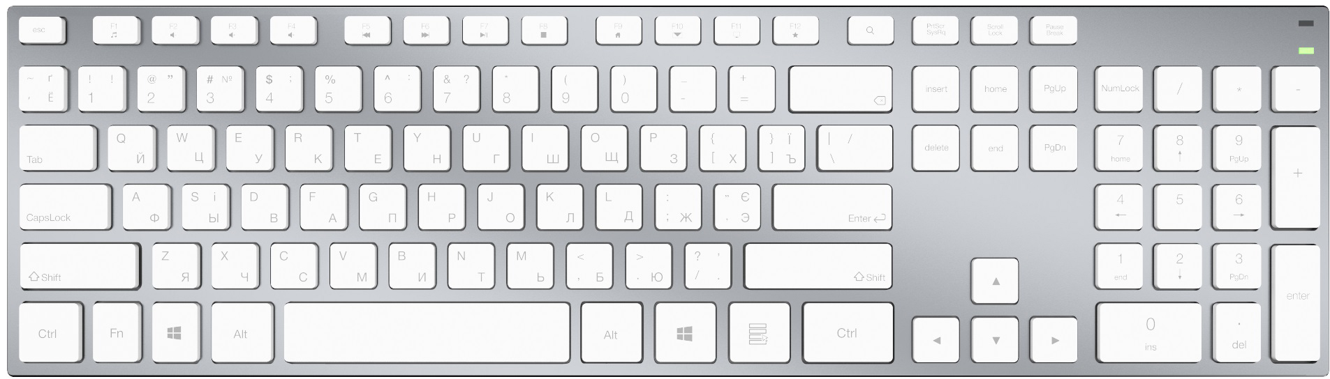 

Клавиатура беспроводная OfficePro SK1500 White (SK1500W)