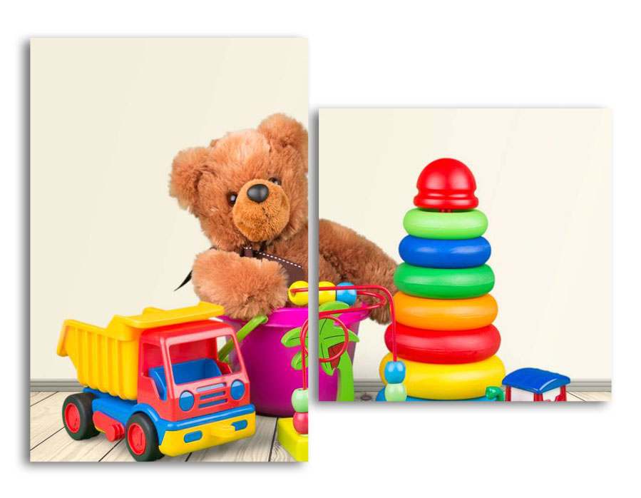 

Модульная картина LaPrint Мягкие игрушки 130х94 см