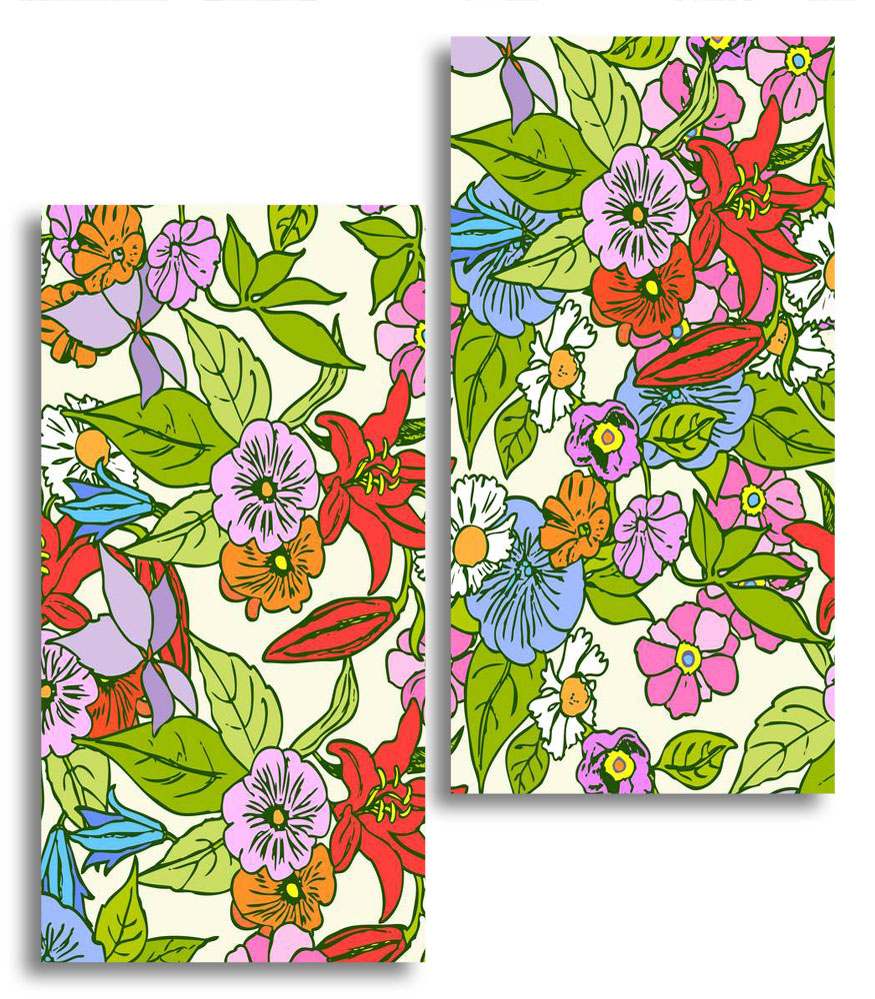 

Модульная картина LaPrint Цветы 130х150 см