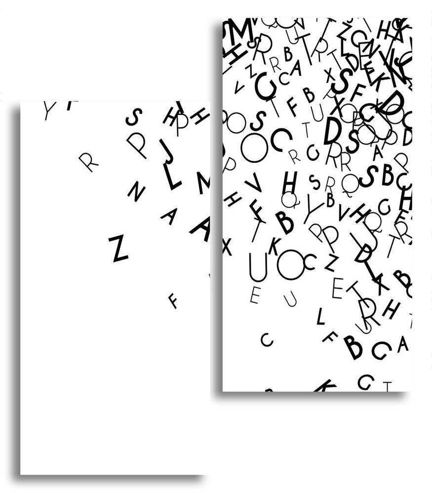 

Модульная картина LaPrint Буквы 130х150 см