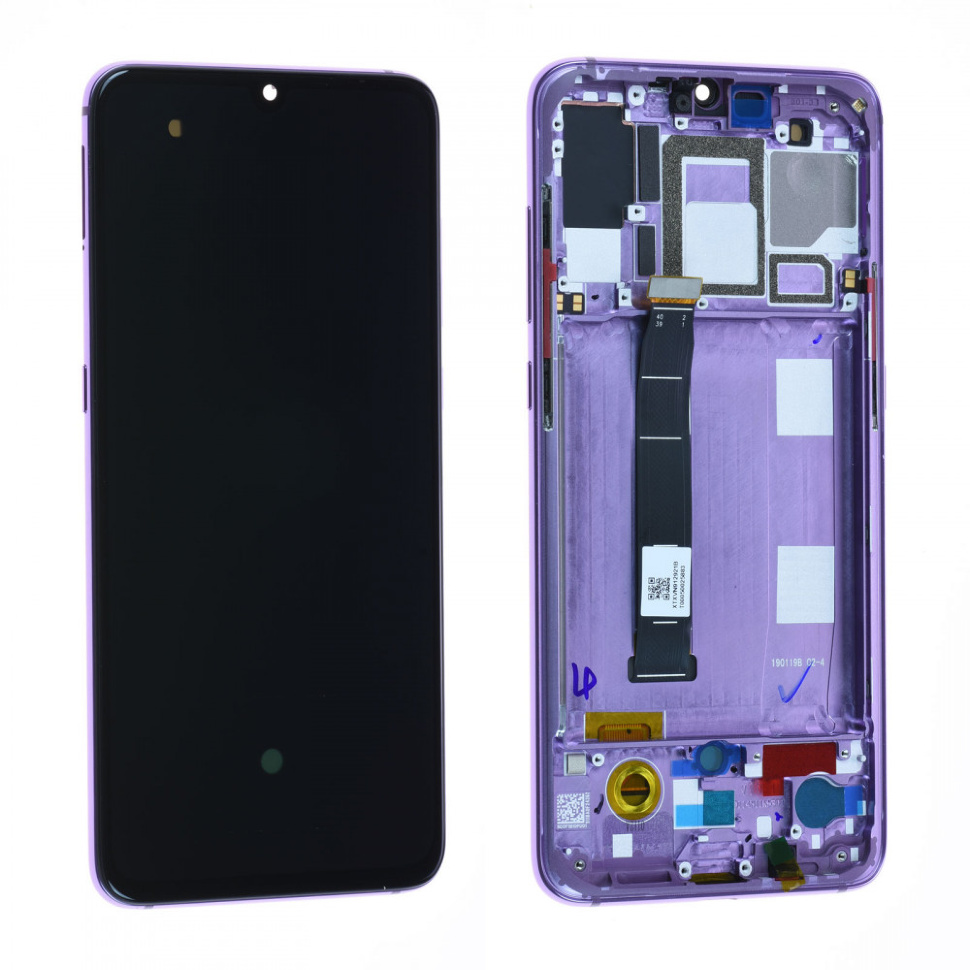 

Дисплей для Xiaomi Mi9 с сенсором и рамкой Сиреневый Оригинал