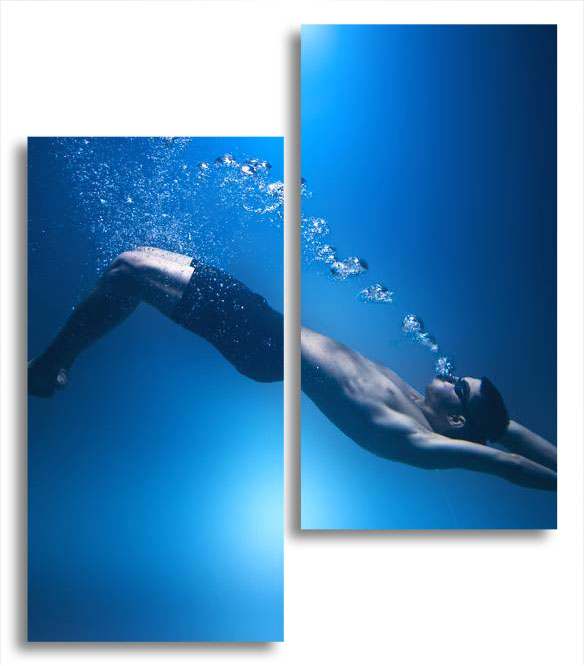 

Модульная картина LaPrint Под водой 130х150 см