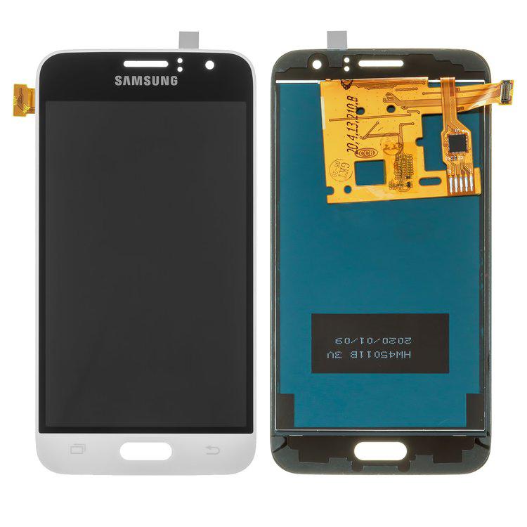 

Дисплей для Samsung J120 Galaxy J1 (2016), білий, із сенсорним екраном, з регулюванням яскравості, (TFT), Сopy