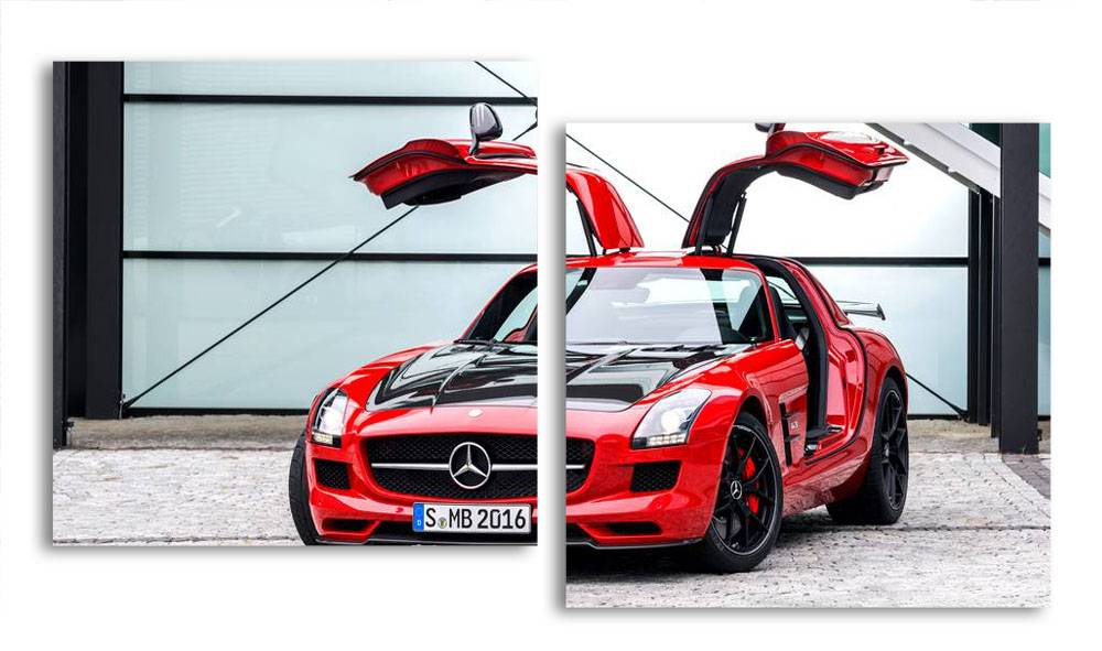 

Модульная картина LaPrint Mercedes 150х82 см