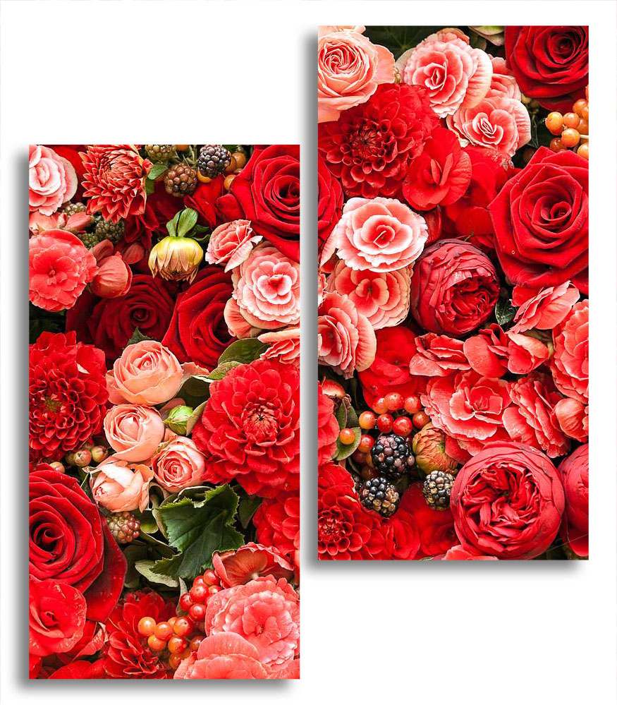 

Модульная картина LaPrint Розы 130х150 см