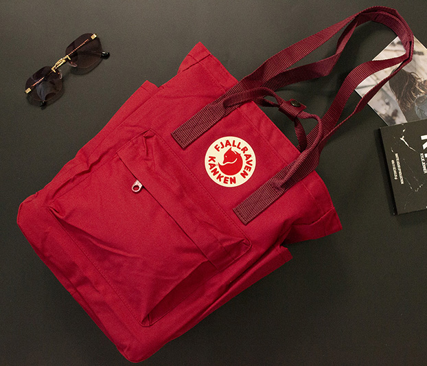 

Сумка-рюкзак Fjallraven Kanken усиленные ручки цвет бордовый 14л (23710-14LBR)