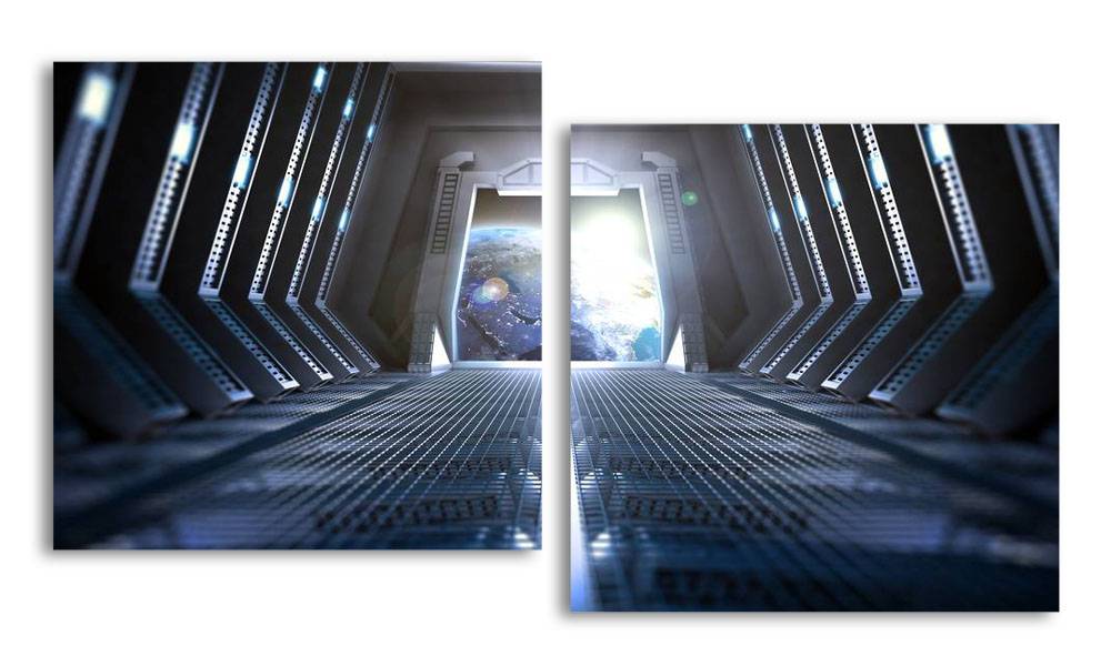 

Модульная картина LaPrint Космический корабль 100х54 см