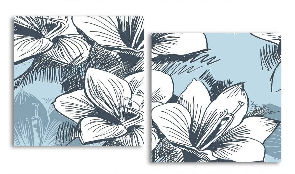 

Модульная картина LaPrint Лилии 100х54 см
