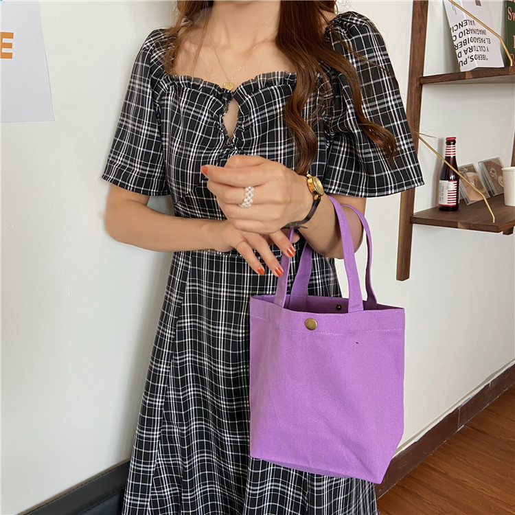 

Сумка шоппер Экосумка женская тканевая на кнопке Фиолетовая Berni Fashion Фиолетовый