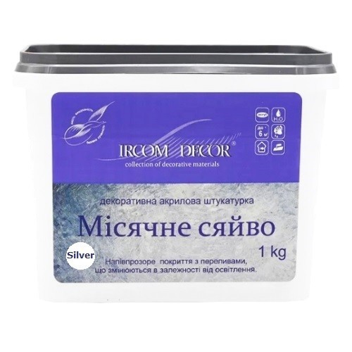 

Штукатурка Ирком Лунное Сияние Silver 1кг