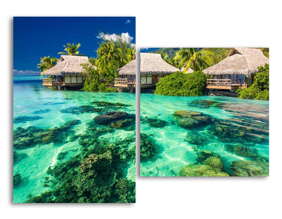 

Модульная картина LaPrint Бунгало 100х73 см