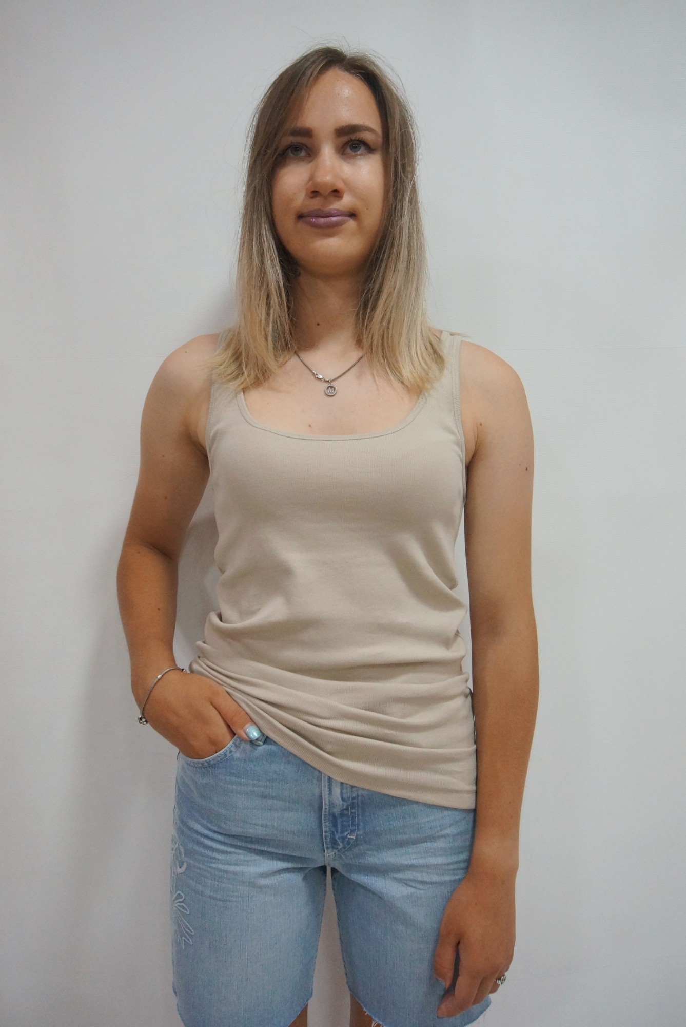 

Майка Marc O' Polo SLIMS  темно-бежевый 190622, Майка Marc O' Polo SLIMS M темно-бежевый 190622