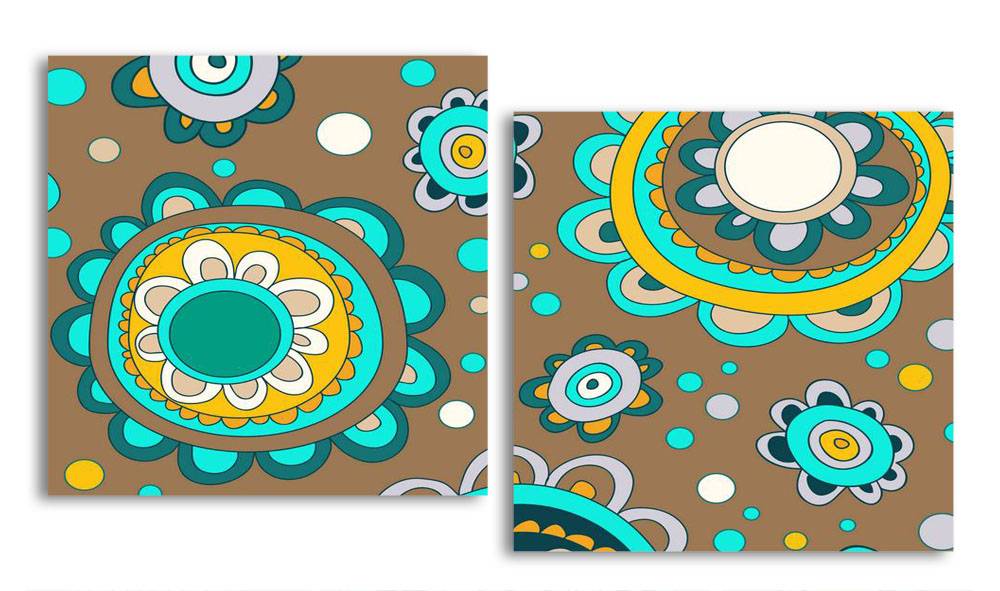 

Модульная картина LaPrint Цветы 100х54 см