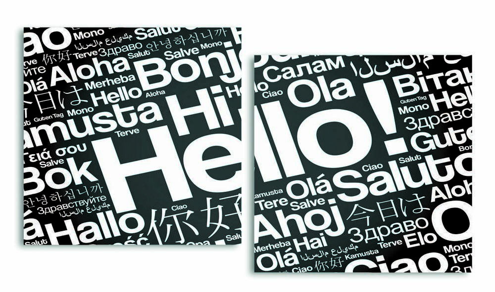 

Модульная картина LaPrint Hello 100х54 см