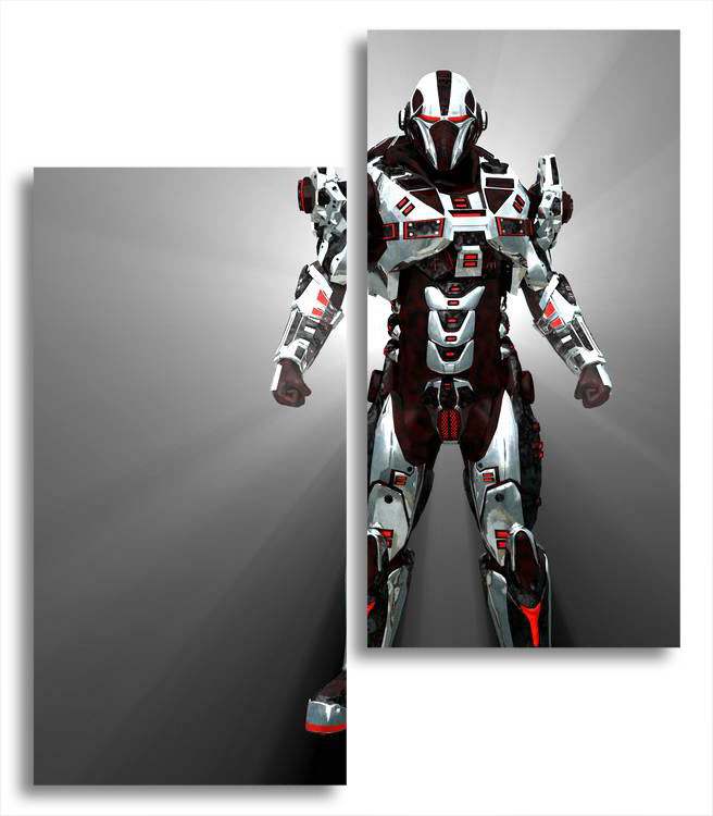 

Модульная картина LaPrint Робот 100х116 см