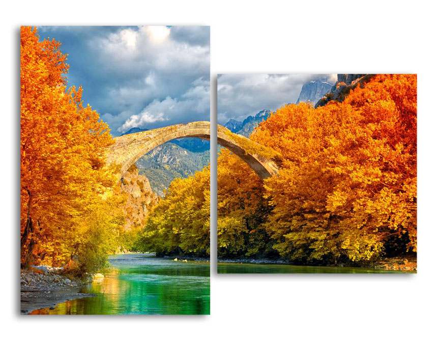 

Модульная картина LaPrint Мост в горах 100х73 см