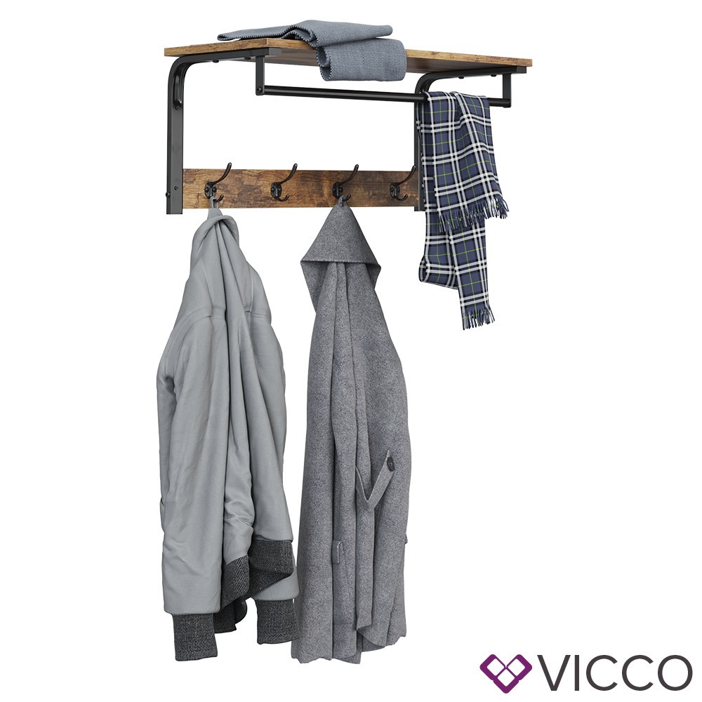 

Настенная вешалка, лофт 70см., Vicco Fyrk