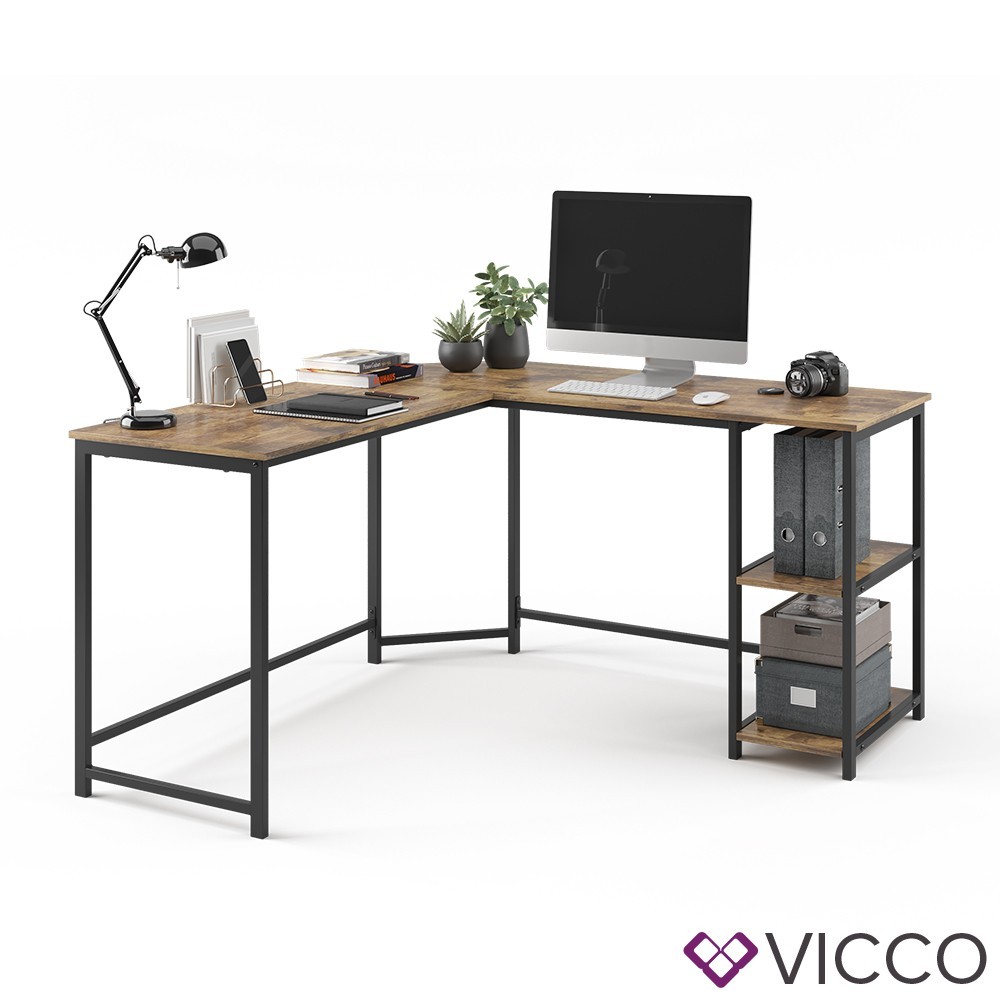

Угловой письменный стол, лофт Vicco Fyrk
