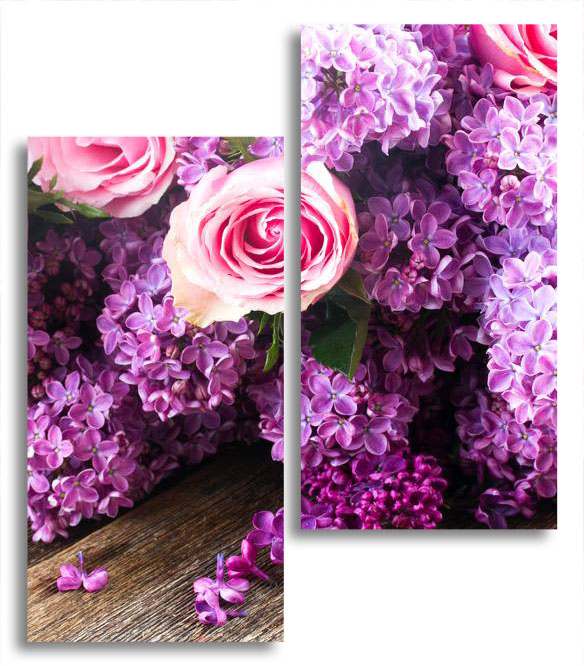 

Модульная картина LaPrint Розы 100х116 см