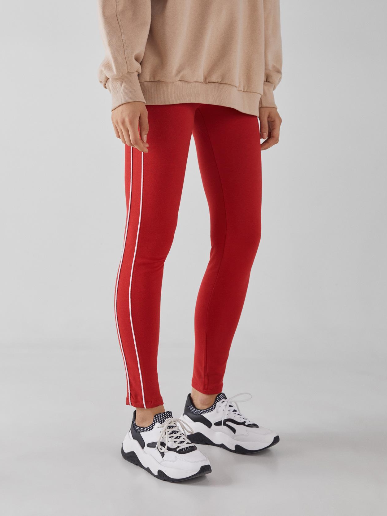 

Леггинсы Bershka 5247/478/600-ACVF M Красные