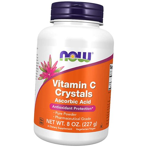 

Витамин С, Аскорбиновая кислота, Vitamin C Crystals Powder, Now Foods 227г (36128409)