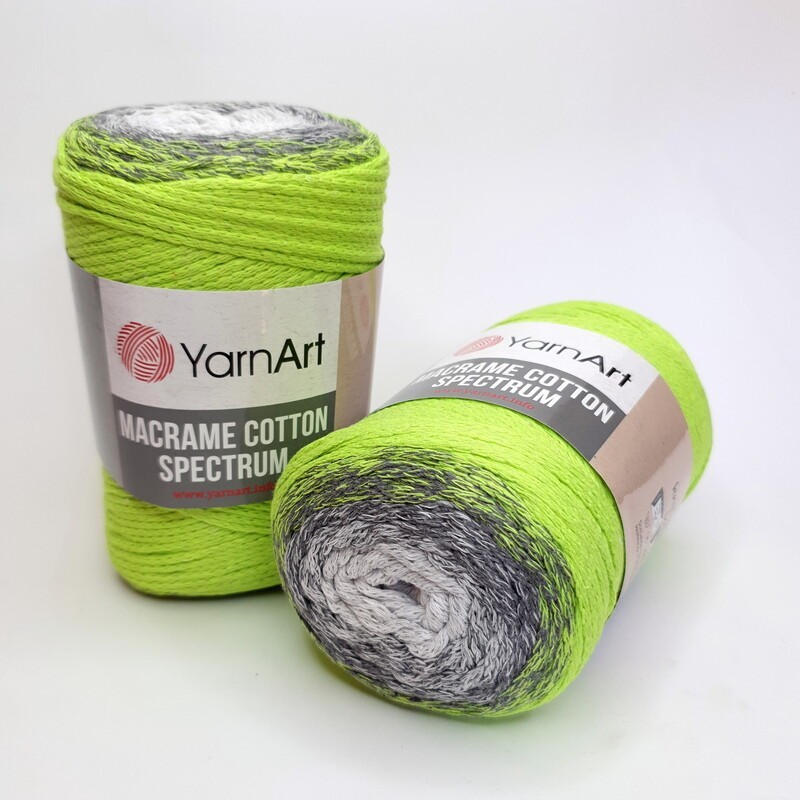 

Турецкая пряжа YARNART для декора и вязания сумок Macrame Cotton Spectrum (макраме котон спектрум) 1326
