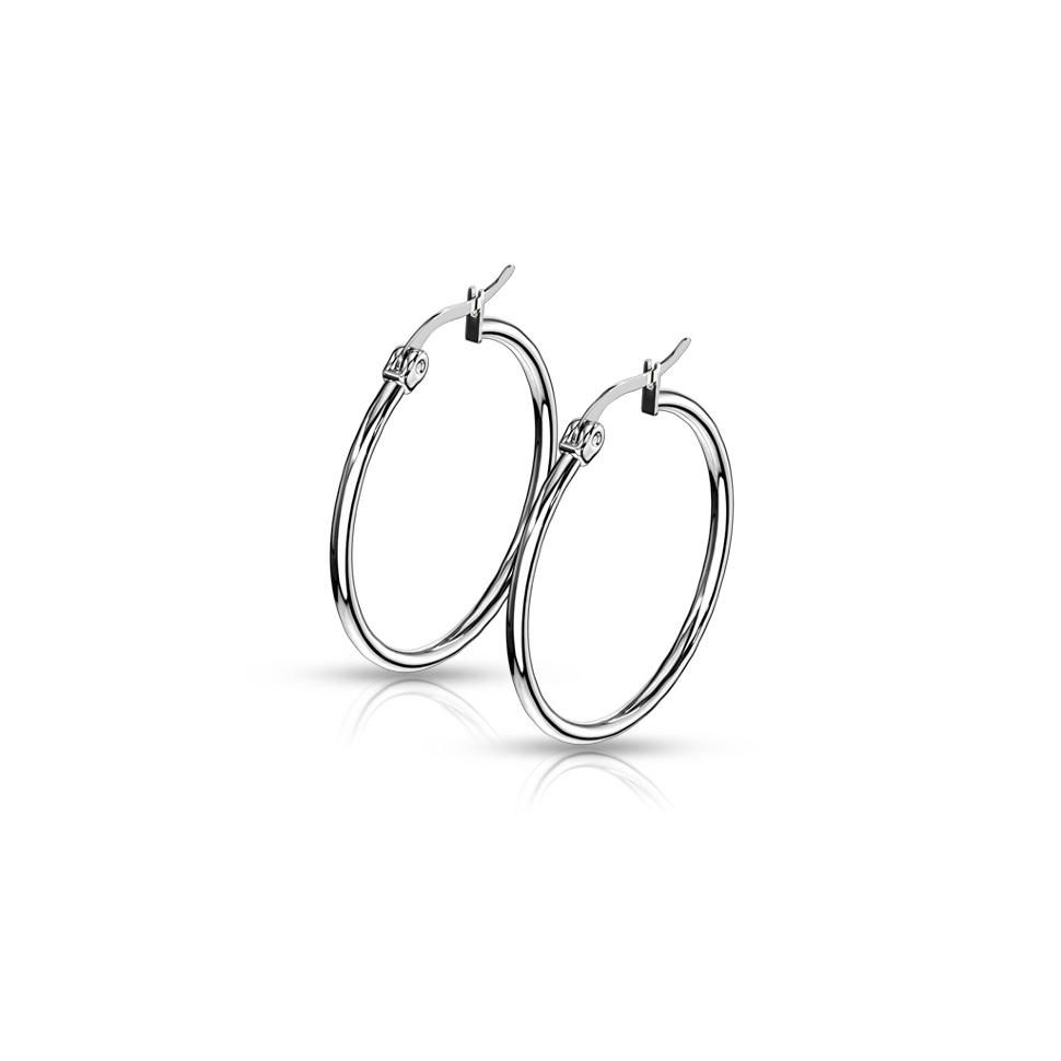 

Серьги-кольца Spikes SEH01x из стали, диаметр от 10 до 75 мм (Металл, 30 мм)