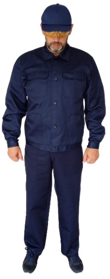 

Костюм модельный ИТР (куртка+брюки) тк.грета синий Моголюк 48-50 / 3-4