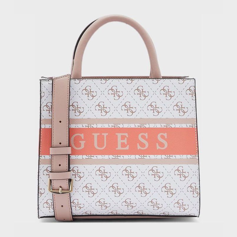 Акция на Сумка жіноча Guess Monique Mini 74603 Біла от Rozetka