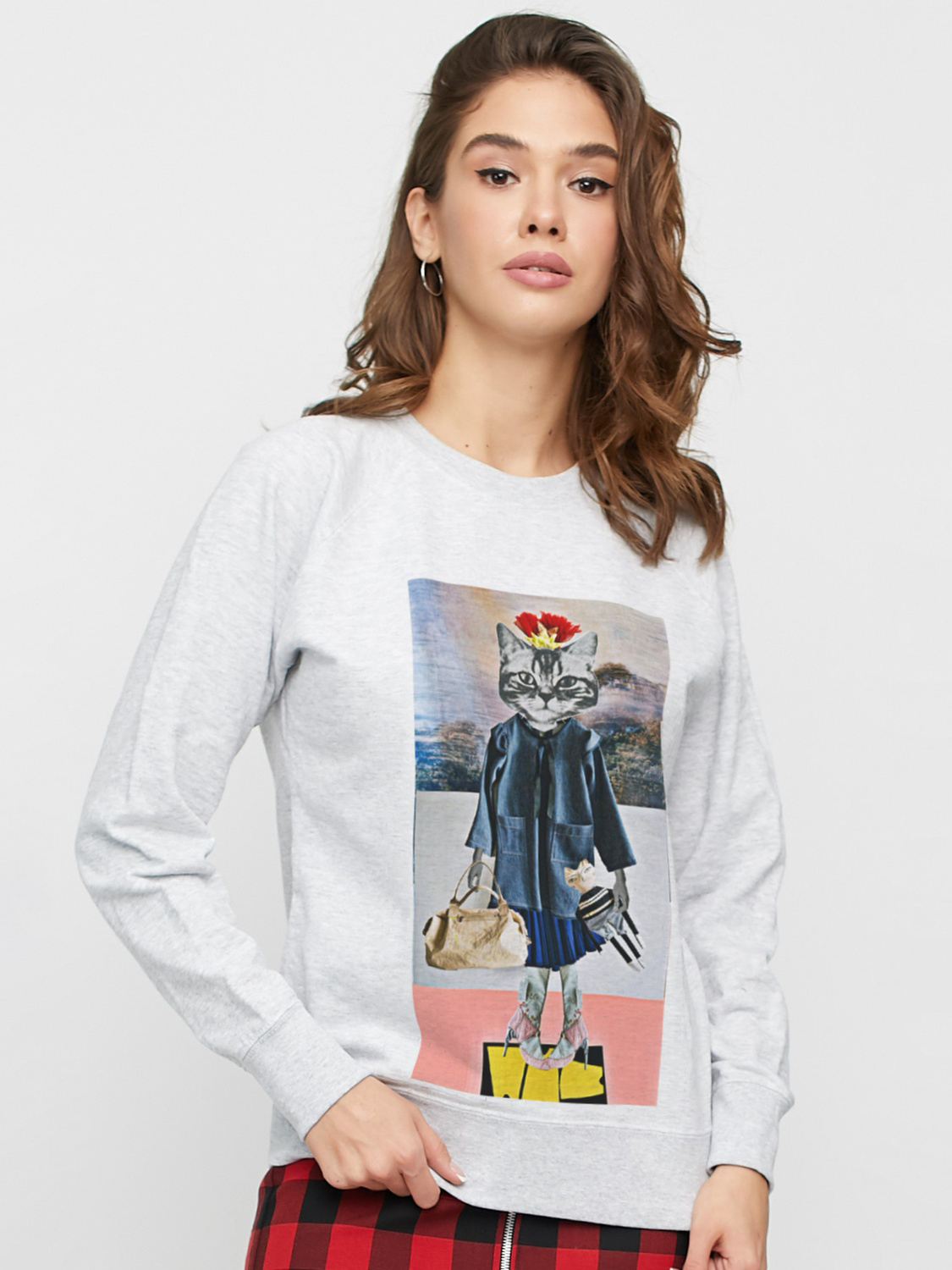 

Свитшот YAPPI SWG1039  Серый, Свитшот YAPPI SWG1039 S Серый