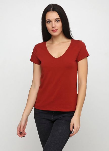 

Футболка H&M S Бордовая (1082-733)