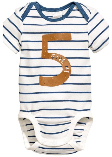 

Боди H&M 50 см Бело-синий (1090-865)