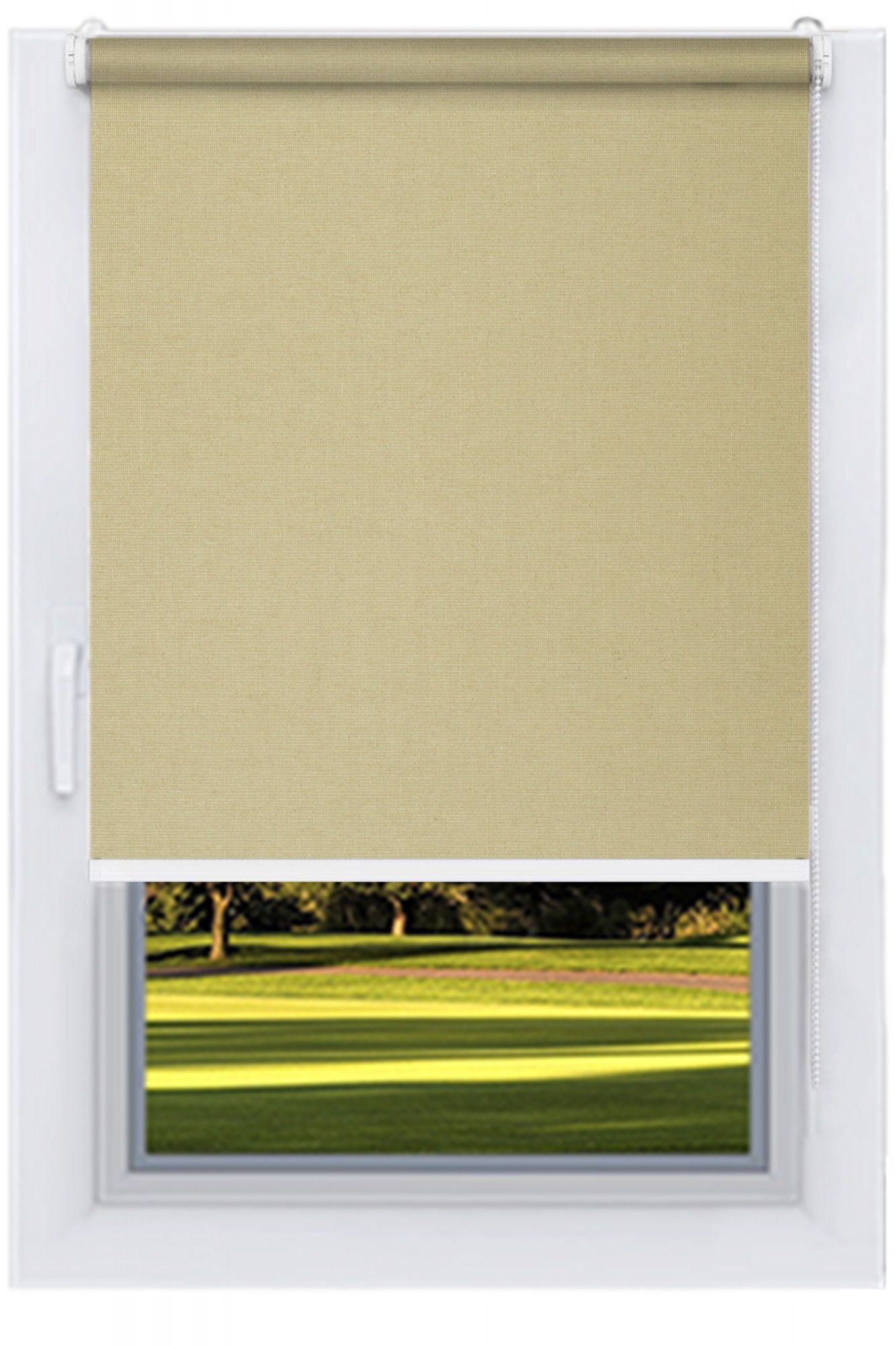 

Ролета тканевая DECOLUX 74х200 CAMILA Тёмный беж вал 19