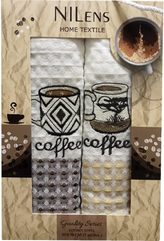 

Набор кухонных полотенец Nilteks Quality Series Coffee V01 50х70 2 шт (ts-02545)