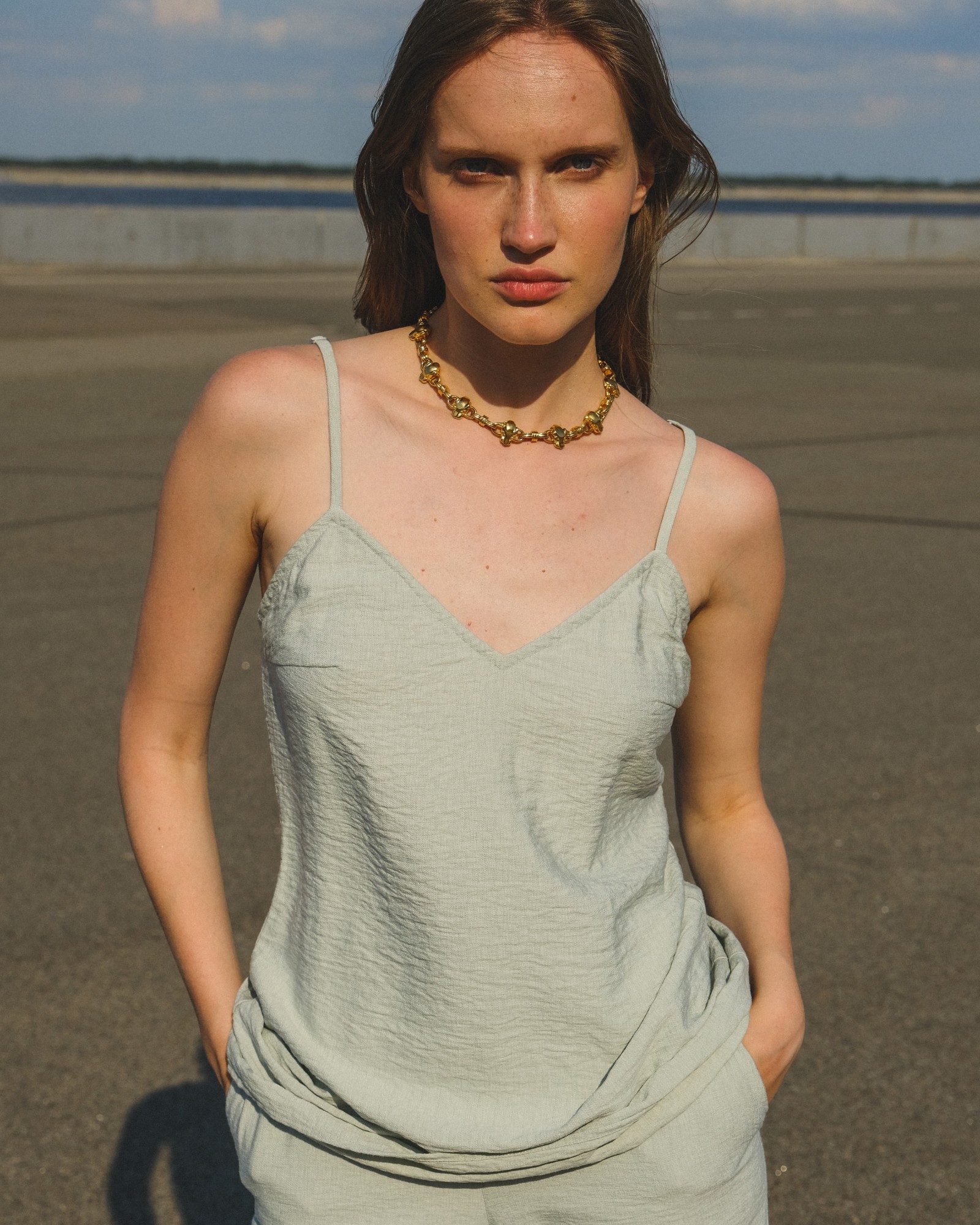 

Топ на бретелях XODO М ментоловый