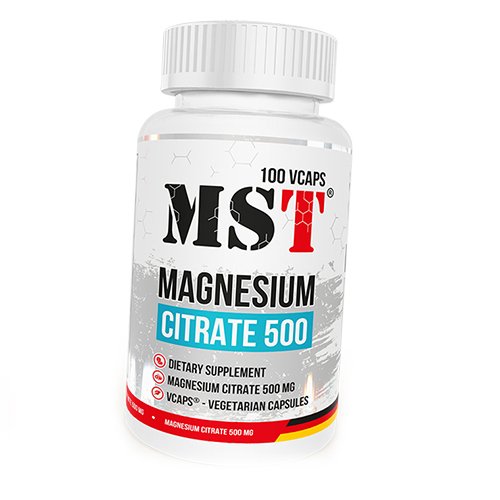 

Магний Цитрат, Magnesium Citrate 500, MST 100вегкапс (36288014)