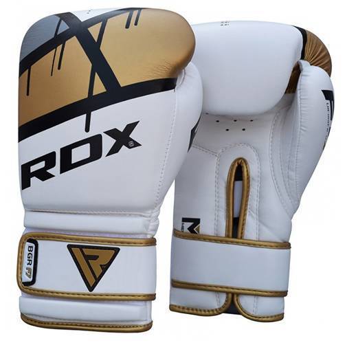 

Боксерские перчатки RDX Rex Leather RDX Inc 14oz Бело-красный (37260020)