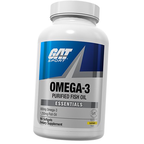 

Омега 3, Omega-3 1250, GAT Sport 90гелкапс Лимон (67129001)