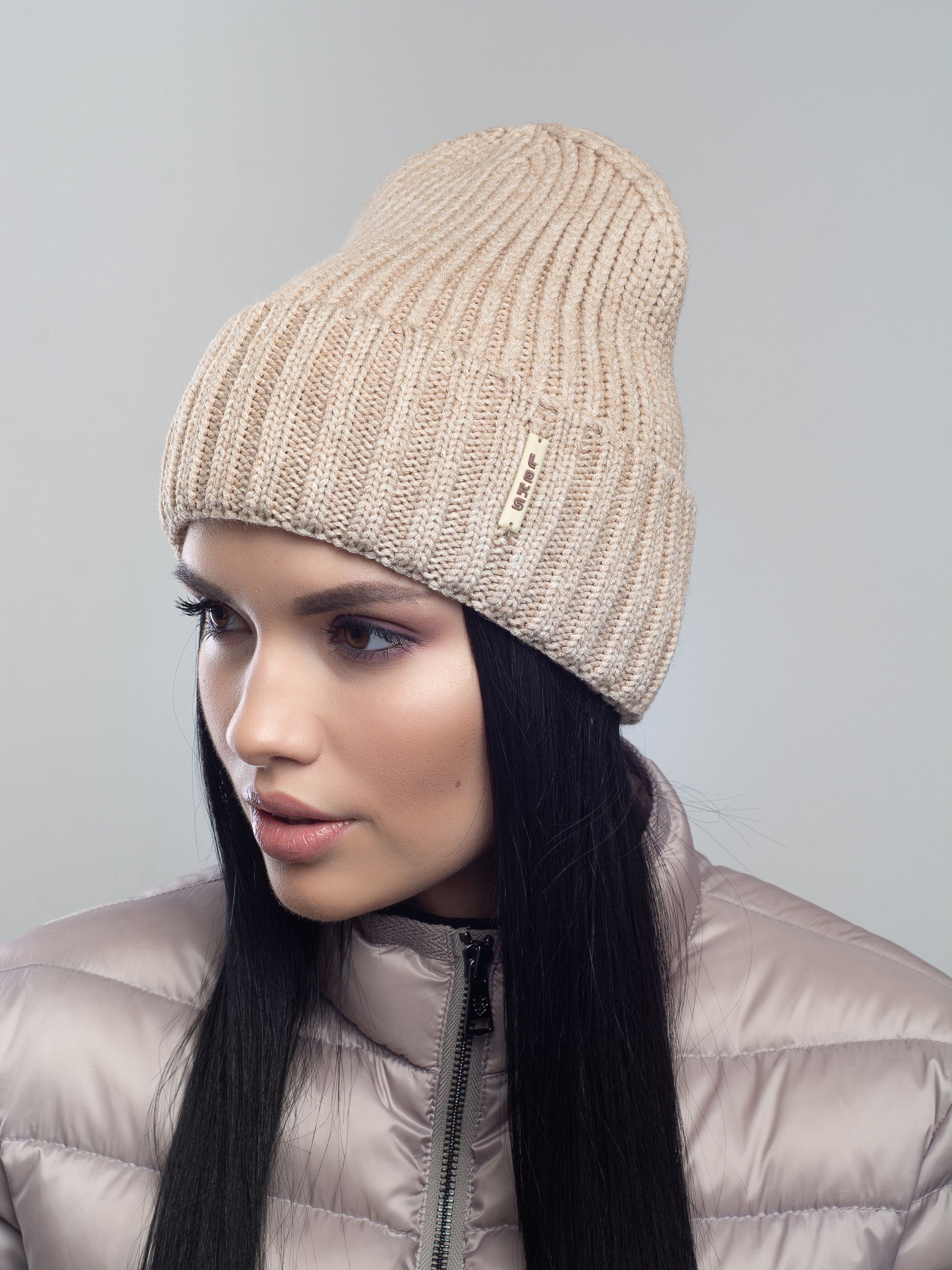 

Шапка Leks Конкорд 56-60 Бежевая