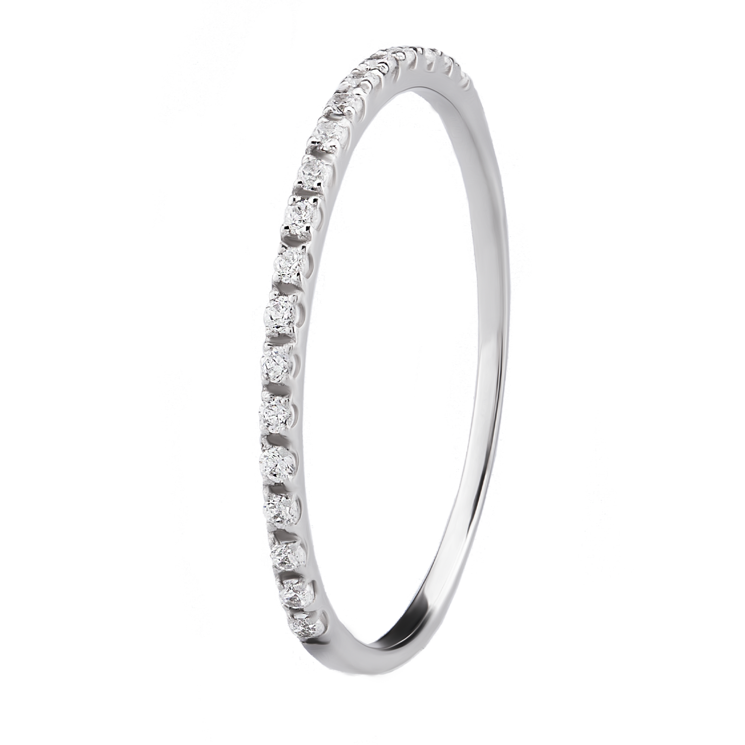 

Каблучка ДОРІЖКА З ДІАМАНТАМИ БІЛЕ ЗОЛОТО 19 cava.cool