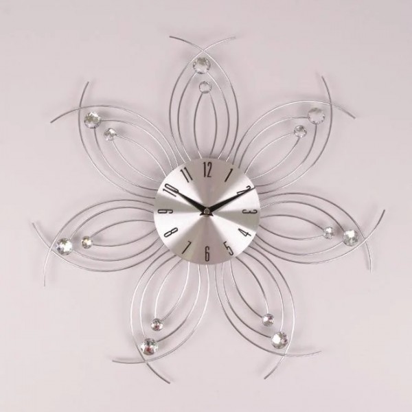 

Настенные часы Часы металлические с стразами Flora D-47 см. 38202