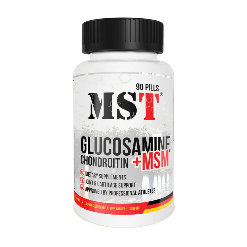 

Глюкозамин Хондроитин + МСМ МСТ / MST Glucosamine Chondroitin + MSM (90 pills)