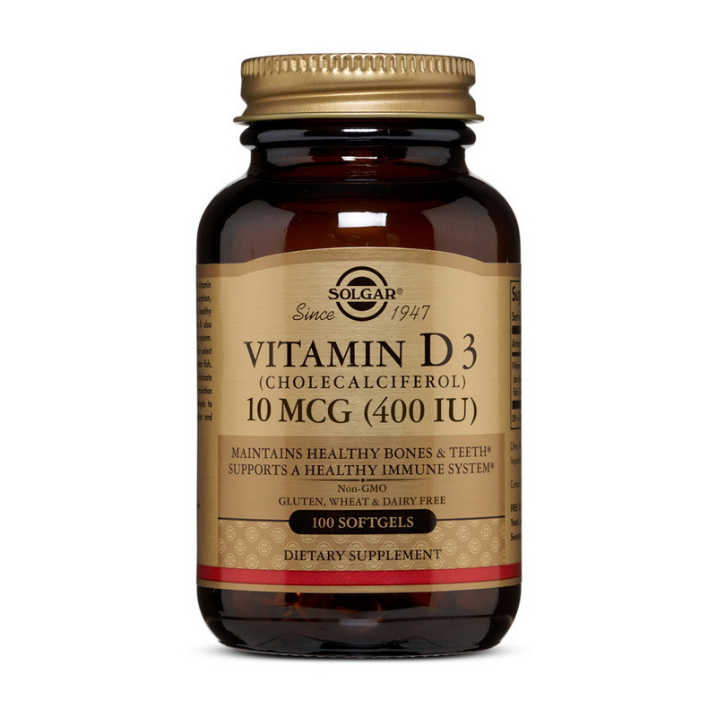 

Витамин Д-3 Solgar Vitamin D3 400 IU (100 softgels)