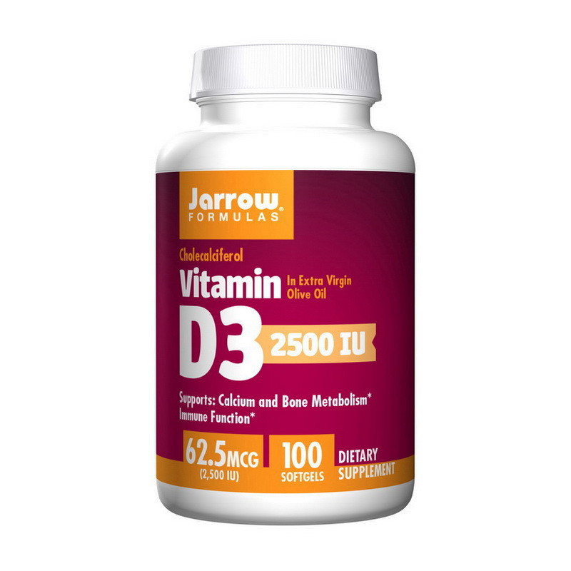 

Витамин Д3 Jarrow Formulas Vitamin D3 2500 IU (100 softgels)